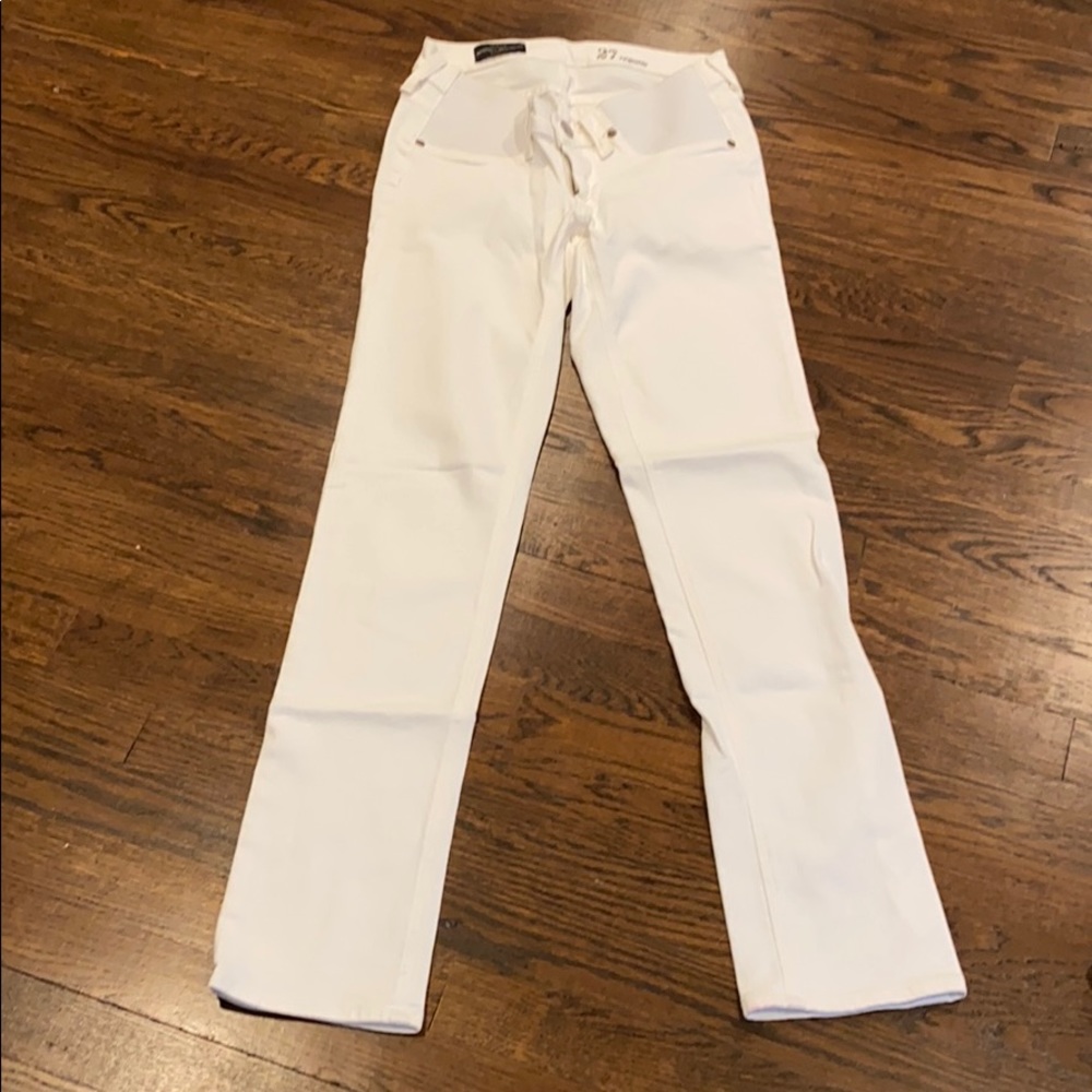 J.Crew Maternity Matchstick white jeans size 27